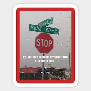 Stop Sign Him Sticker